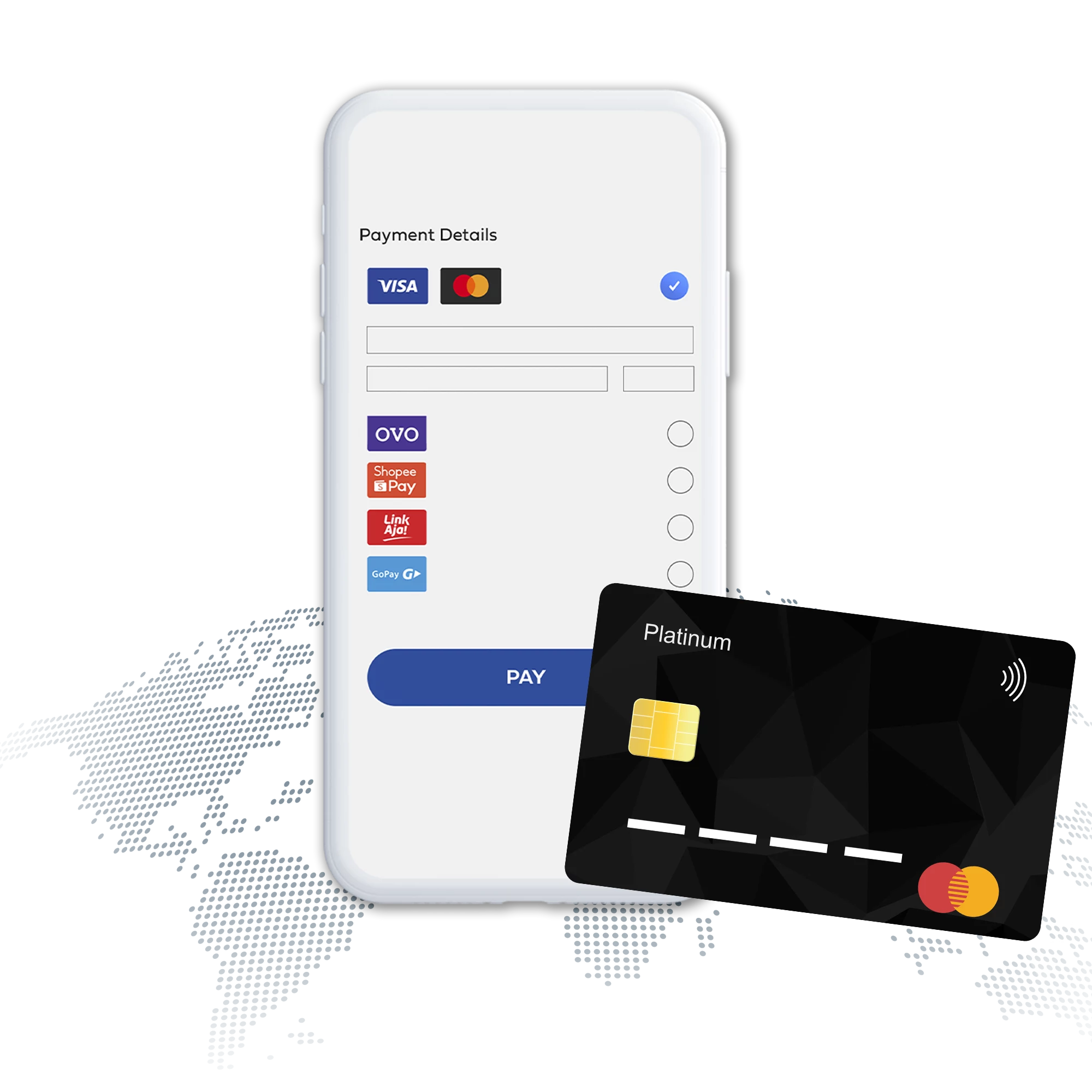 Worldwide fiat payment rails processor