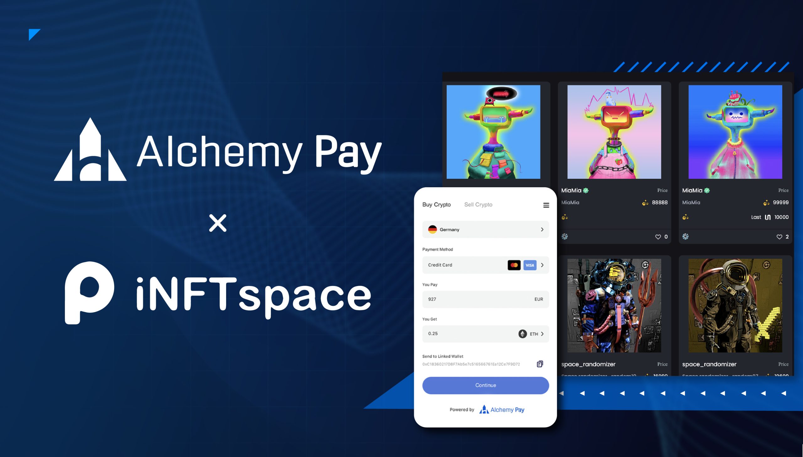 iNFTspace Integrates Alchemy Pay Ramp for Easy Fiat Purchases